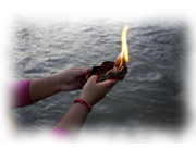 A moment during a Puja